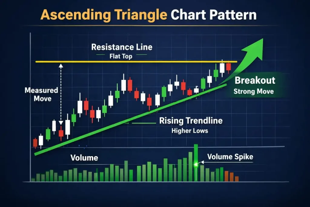 Ascending triangle chart pattern क्या होता है